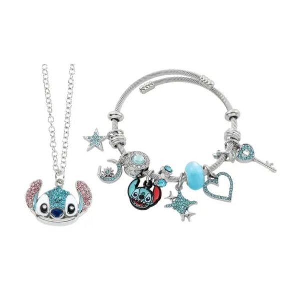 Disneys Lilo & Stitch Necklace & Bracelet Set - Picture 1 of 5